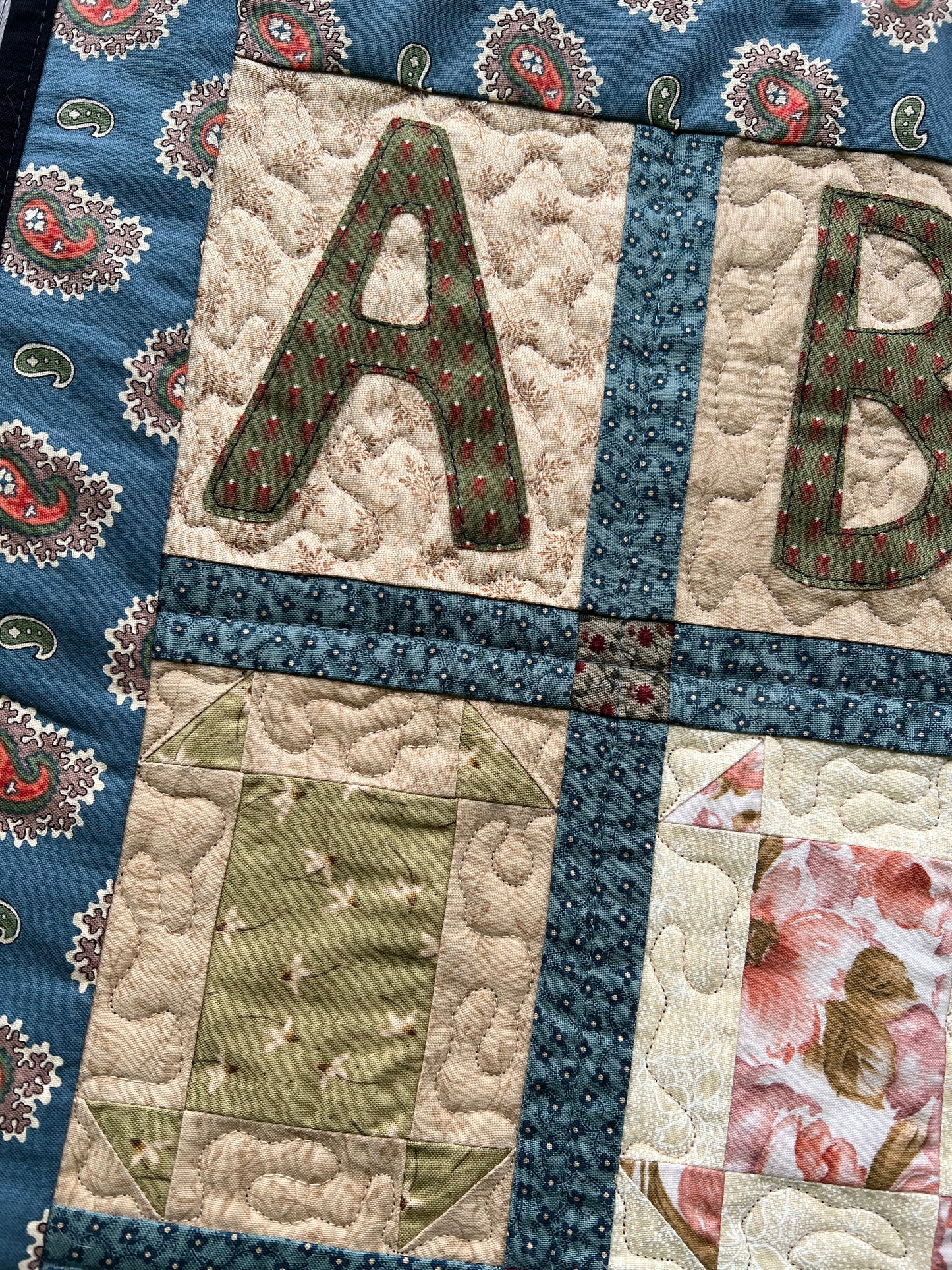 ABC Primitive Wall Quilt