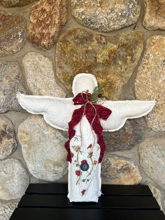 Rustic Christmas Angel - color 1