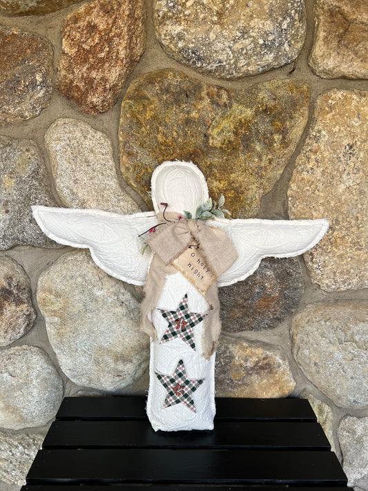 Rustic Christmas Angel - color 2